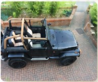 Jeep Wrangler YJ z otwartym dachem